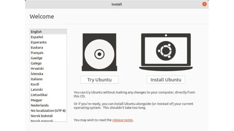 Ubuntu→Welcome