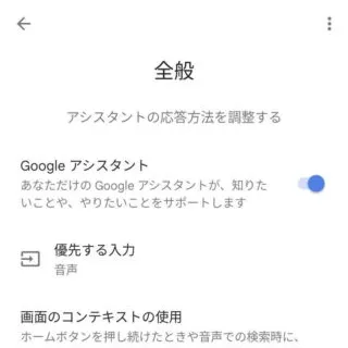 Pixel→Android 13→設定→Google→Googleアプリの設定→検索の設定→全般