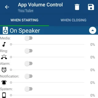 Androidアプリ→App Volume Control