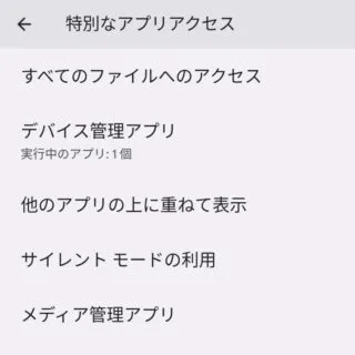 Pixel→Android 13→設定→アプリ→特別なアプリアクセス