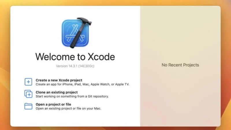 Macアプリ→Xcode