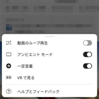 Androidアプリ→YouTube→再生→メニュー→その他の設定