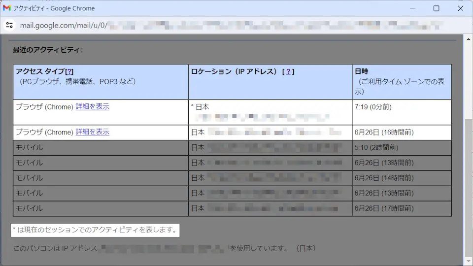 グローバルIPアドレスを確認する方法