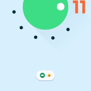 Androidアプリ→Easter Egg Collection in Android→Android 11