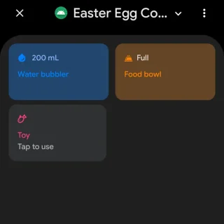 Pixel→クイック設定ツール→Home→アプリ→Easter Egg Collection