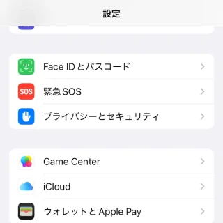 iPhone→設定
