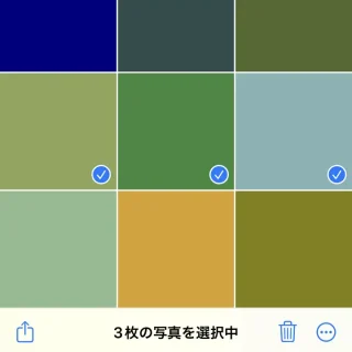 iPhone→写真アプリ→選択済み