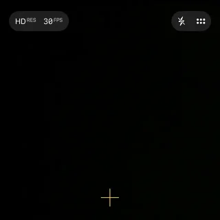 iPhoneアプリ→カメラ→ビデオ