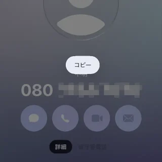 iPhoneアプリ→電話→統合→通話→詳細