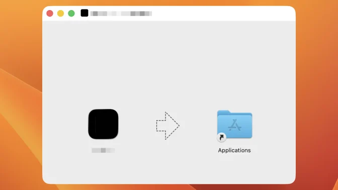 Mac→インストール→.dmgファイル
