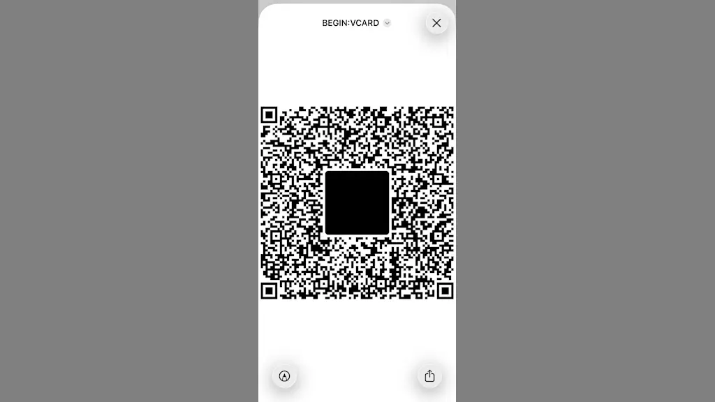 iPhoneで連絡先のQRコードを作成する方法