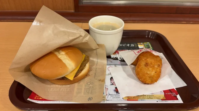 川越駅→ウェンディーズ→朝食