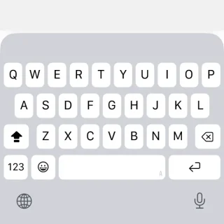 iPhoneアプリ→IME→キーボード→QWERTY→Caps Lock