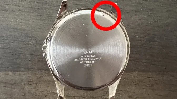 シチズン Q&Q QB38-314→背面