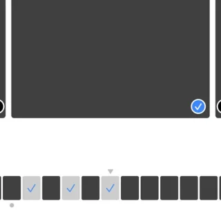 iPhoneアプリ→写真→バースト→選択済み