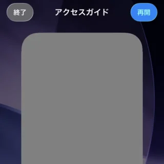 iPhone→アクセスガイド→終了／再開