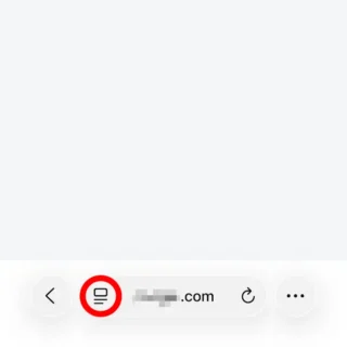 iPhoneアプリ→Safari→アイコン→ページメニュー