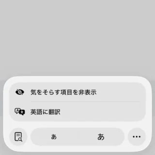 iPhoneアプリ→Safari→ページメニュー