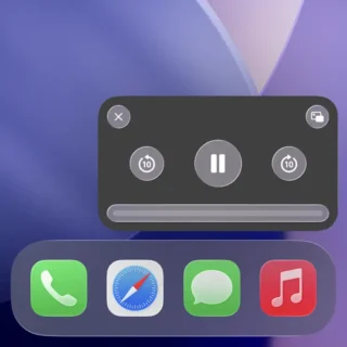 iPhone→YouTubeアプリ→ピクチャインピクチャ