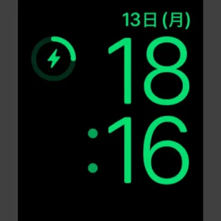 Apple Watch→ナイトスタンドモード→縦