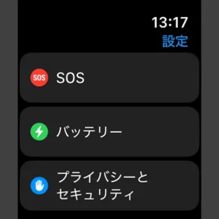 Apple Watch→設定