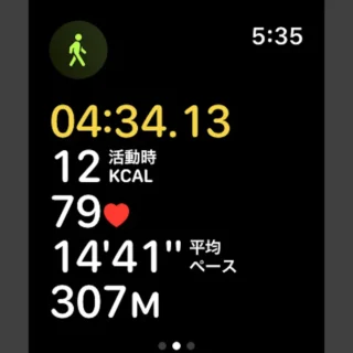 Apple Watch→ワークアウト→開始