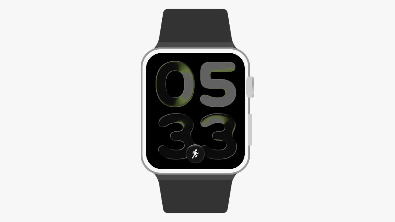 Apple Watchで画面下の丸いアイコンを表示しない方法