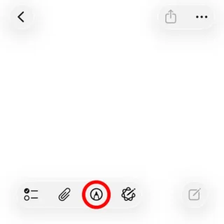 iPhoneアプリ→メモ→アイコン→ペイント