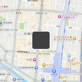 iPhoneアプリ→写真→詳細→ジオタグ→地図