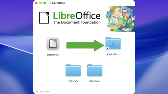 Mac→インストール→LibreOffice.app