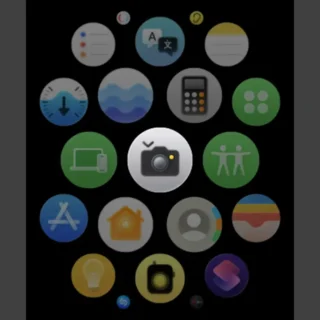 Apple Watch→すべてのアプリ→カメラ