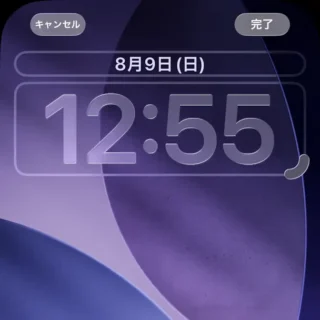 Phone→ロック画面→カスタマイズ→完了
