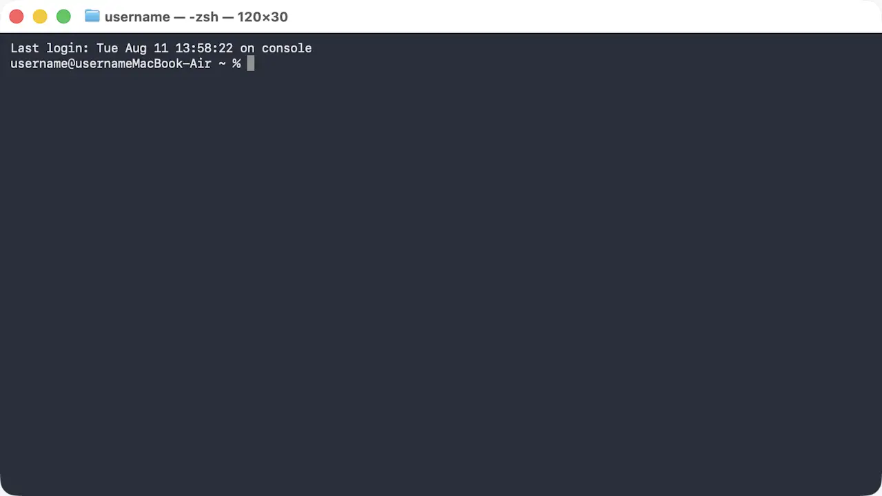 Macで「ターミナル」を使う方法