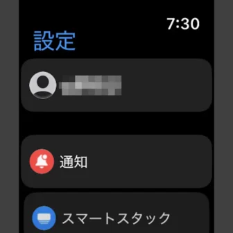 Apple Watch→設定