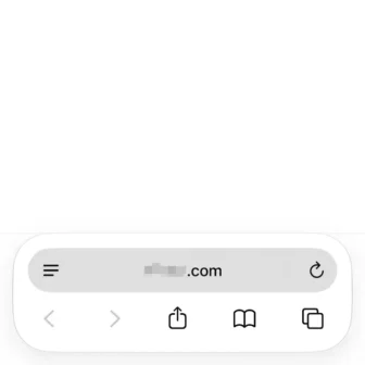 iPhoneアプリ→Safari→アドレスバー→下