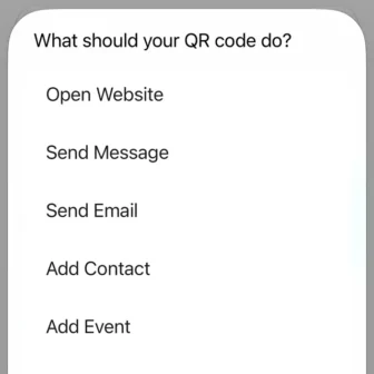iPhoneアプリ→ショートカット→Make QR Code