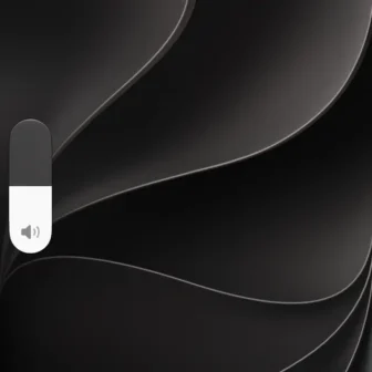 iPhone→ホーム画面→音量スライダー