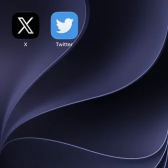 iPhone→アイコン→XとTwitter