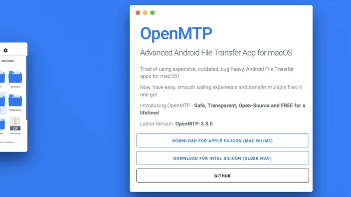 Web→OpenMTP