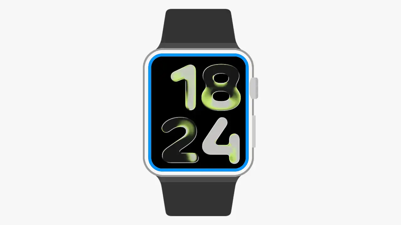 Apple Watchで画面点灯時の青い枠を表示しない方法