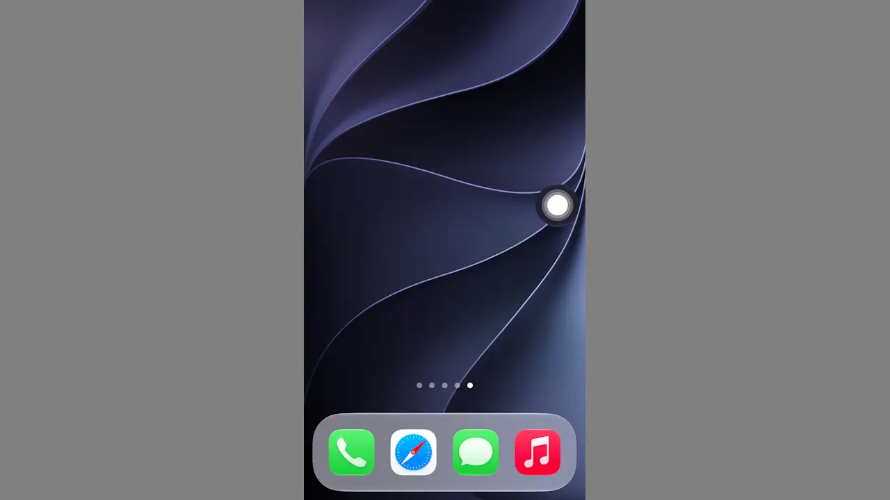 iPhoneでAssistiveTouchの仮想ボタンをスクショに写す方法