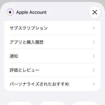 iPhone→App Store→Apple Account