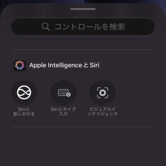 iPhone→コントロールを追加→ビジュアルインテリジェンス